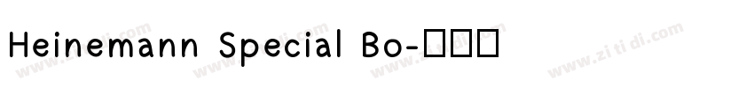 Heinemann Special Bo字体转换